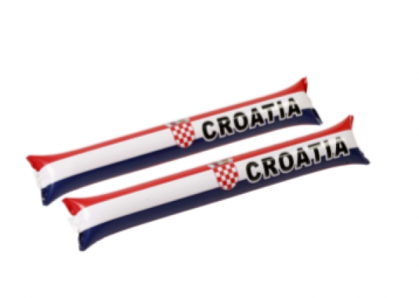 Klatschstangen CRO 2 Stück aufblasbar - Kroatien Fan